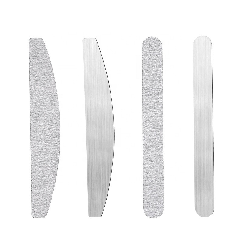 Sandpaper Metal Nail File Stainless Steel Handle Metal Nail File With Replaceable Sandpaper Nail File Metal