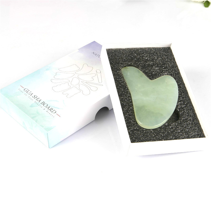 100% real natural massage tool agate xiuyan jade nephrite gua sha tool