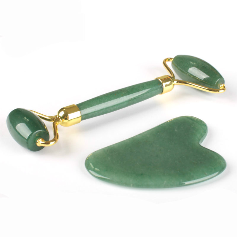 anti aging stone face massage tool roller jade gua sha stone