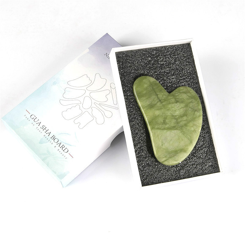 100% real natural massage tool agate xiuyan jade nephrite gua sha tool