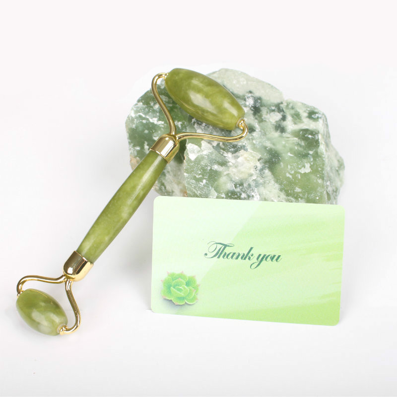 anti aging massage natural facial green xiuyan  jade face roller massager