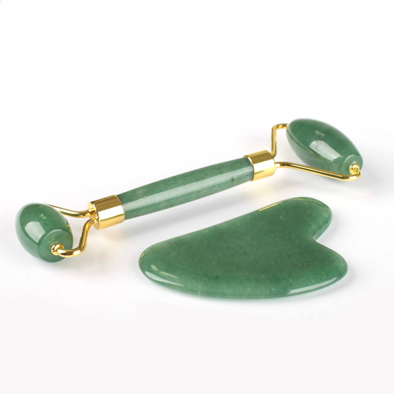 anti aging stone face massage tool roller jade gua sha stone