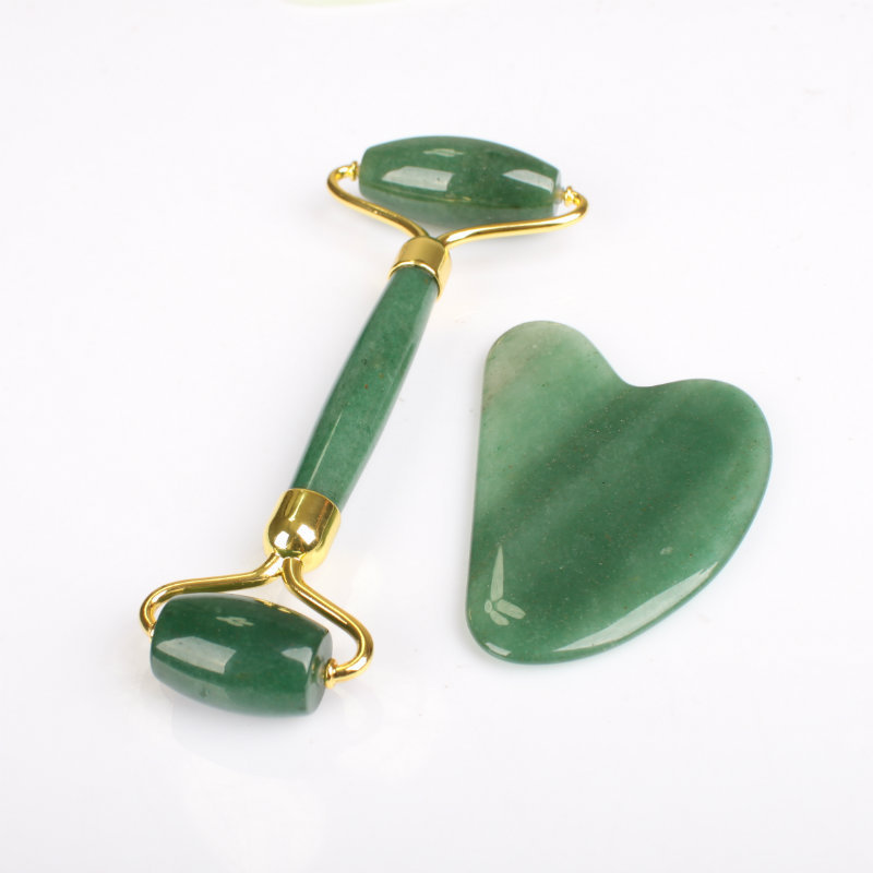 anti aging stone face massage tool roller jade gua sha stone