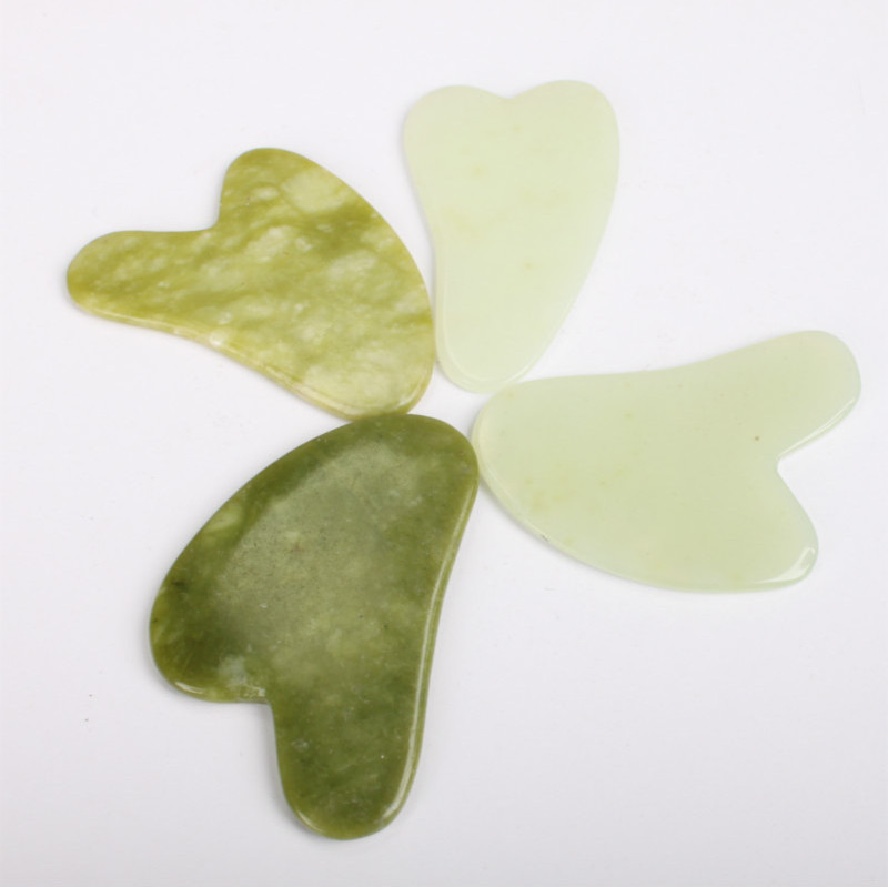 100% real natural massage tool agate xiuyan jade nephrite gua sha tool