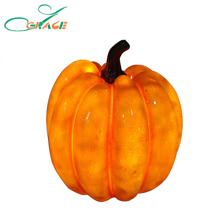 New for Autumn 2019 resin LED harvest pumpkin decoration polyresin light up pumpkin