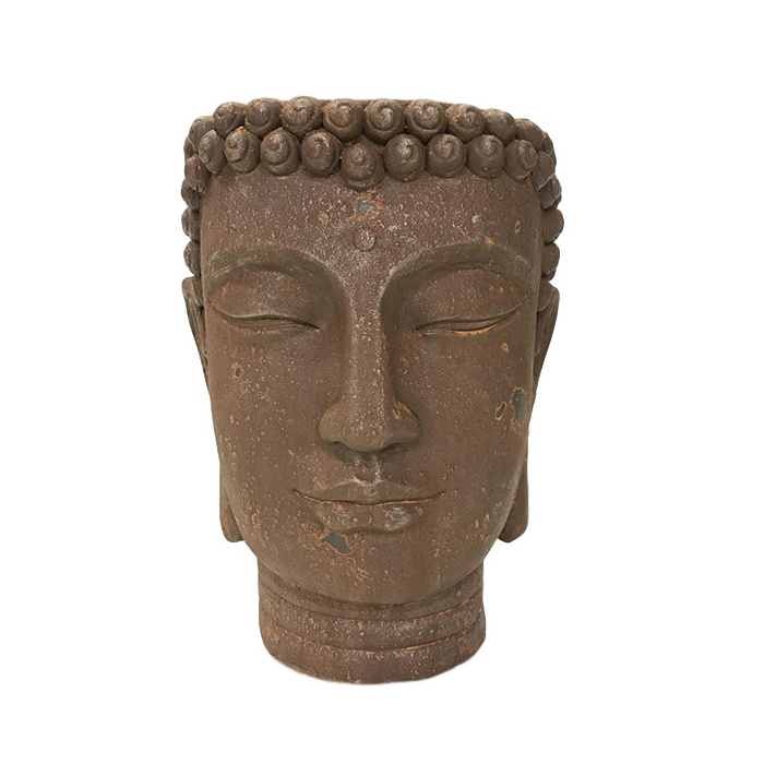 Garden MGO buddha head planters and pots