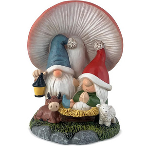 Top Grace Spring Family Gnomes Decorations Handmade Mushroom Scandinavian Gnomes Ornaments Spring Decor Summer Gnomes Figurines