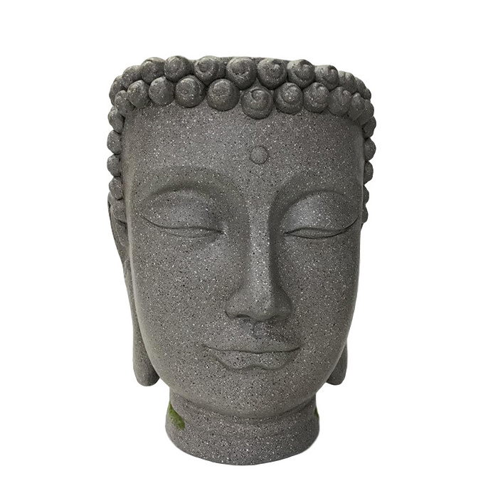 Flower & Garden buddha head MGO big planter pot