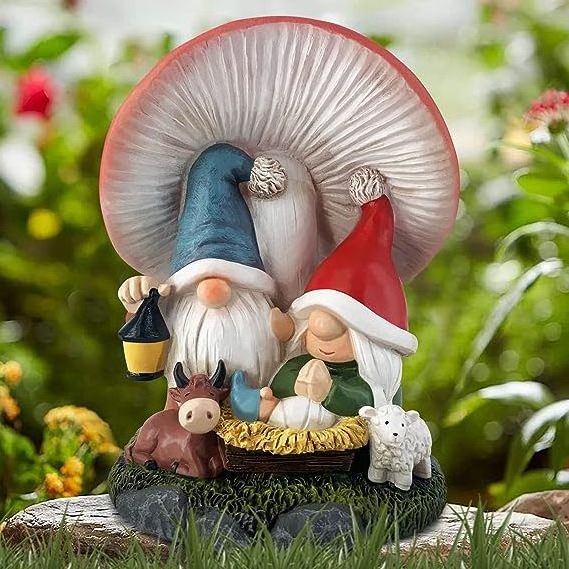 Top Grace Spring Family Gnomes Decorations Handmade Mushroom Scandinavian Gnomes Ornaments Spring Decor Summer Gnomes Figurines