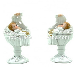 Top Grace Custom first communion souvenir christening resin baptism baby figurine