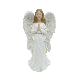 Top Grace Guardian Angel Statue Shelf Living Room Bedroom Decor Figurines Gifts for Women Cupid Resin Statue With Cherubs