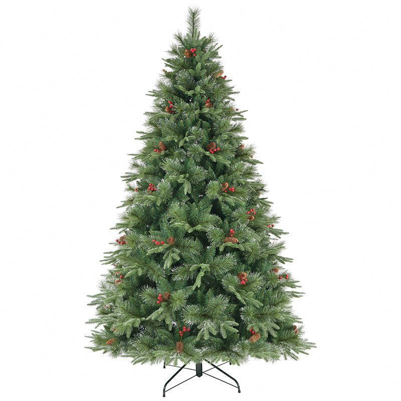 Ready to ship 4ft 5ft 6ft 7ft Luxury PE Christmas tree Unlit full realistic Artificial Christmas tree