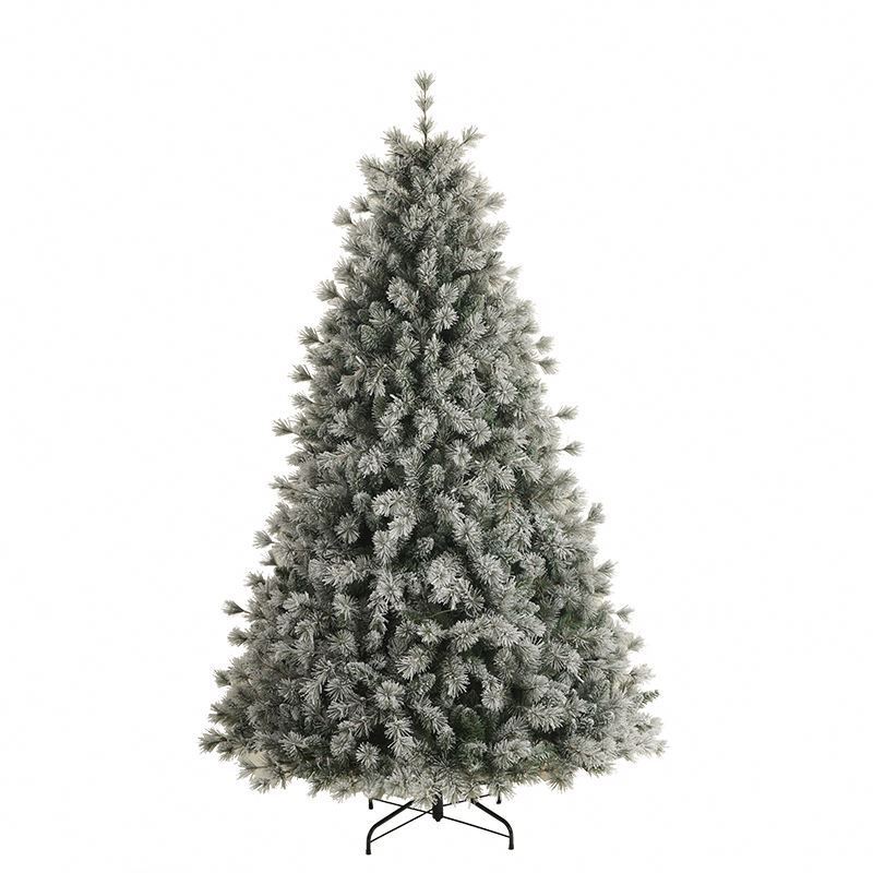 Custom Size Christmas Branches Arboles De Navidad Natale Flocked White Christmas Tree for Xmas Party