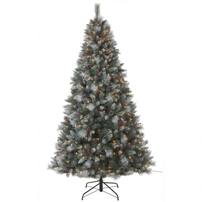 2023 Xmas Tree High Quality Green PVC 90CM-300CM PE&PVC Mixed New Made Artificial Christmas Tree With Ornaments