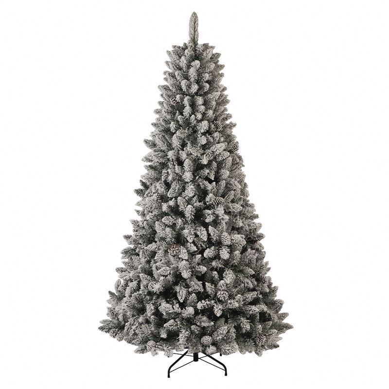 Custom Size Christmas Branches Arboles De Navidad Natale Flocked White Christmas Tree for Xmas Party