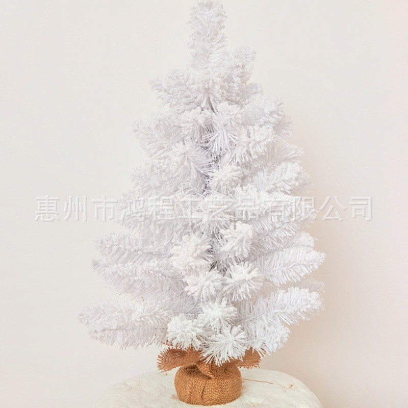 Pink snowflake Christmas Tree PVC Christmas flocking small tree Mini Christmas tree