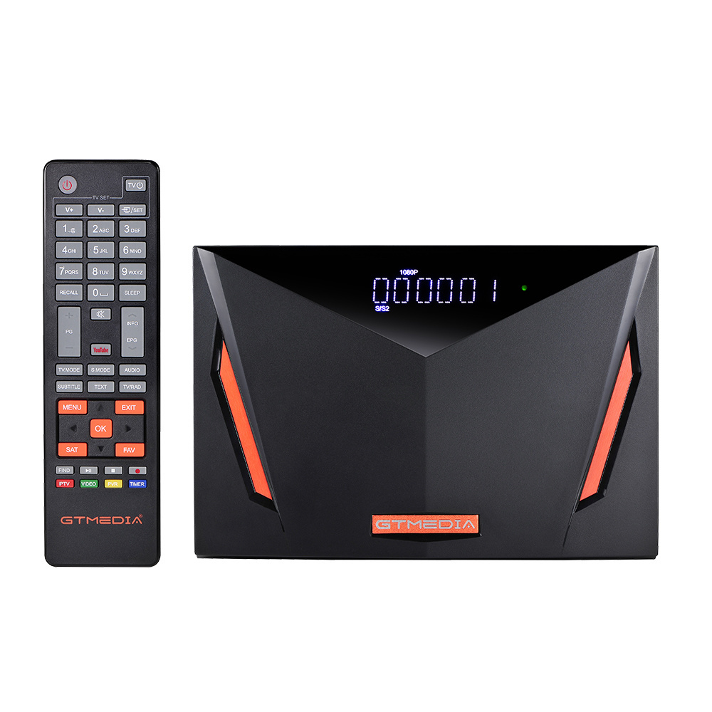 Factory GTMEDIA V8 UHD 4K FTA digital sat receiver with CA card slot DVB S2X/T2/C supports IPTV, multi-stream set-top box