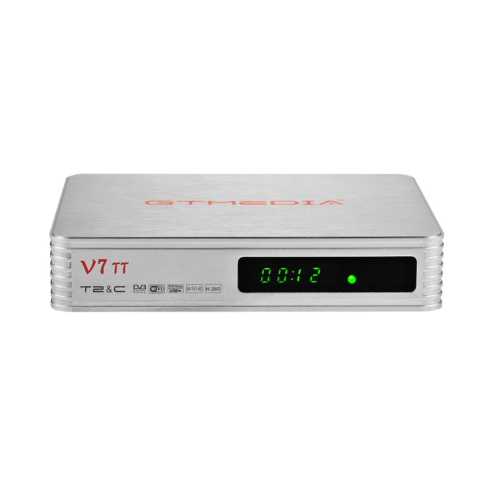 Factory GTMEDIA V7 TT supports 1080P full HD DVB-T T2 DVB-C J.83B H.265 HEVC 10bit set-top box