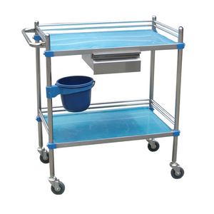 Export to Africa Hospital steel Trolley with drawers Stainless steel trolley  surgical instrument trolley S/M/L