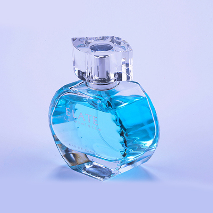 50Ml Blue Premium Square Unique Pyramid Shaped 6Ml 10Ml Round Heavy Base 2Oz Frosted Pump Glass Perfume Bottle