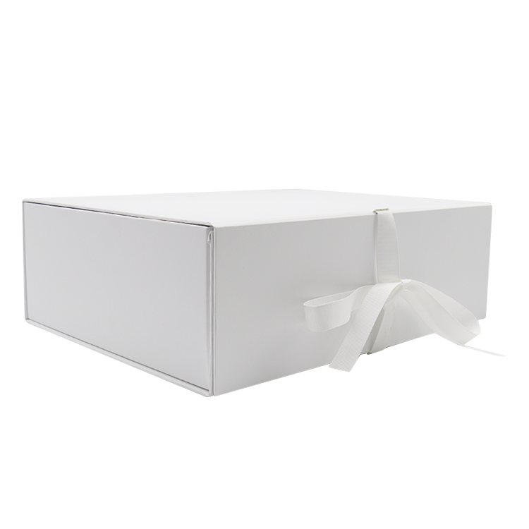 White Magnetic Kraft Packaging Folding Gift Box For Clothing/Beauty Cosmetics/Jewelry