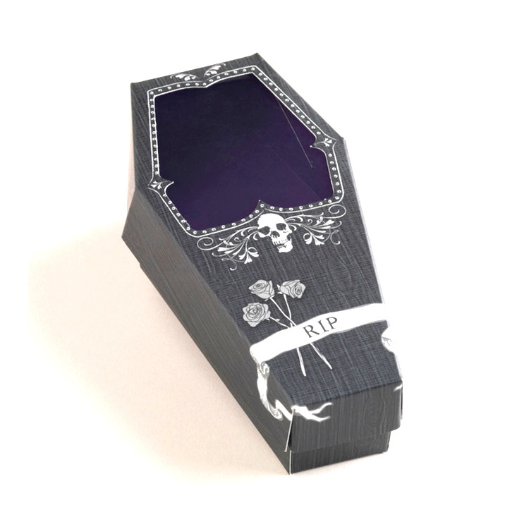 Top quality decorative cardboard coffin gift box wholesale