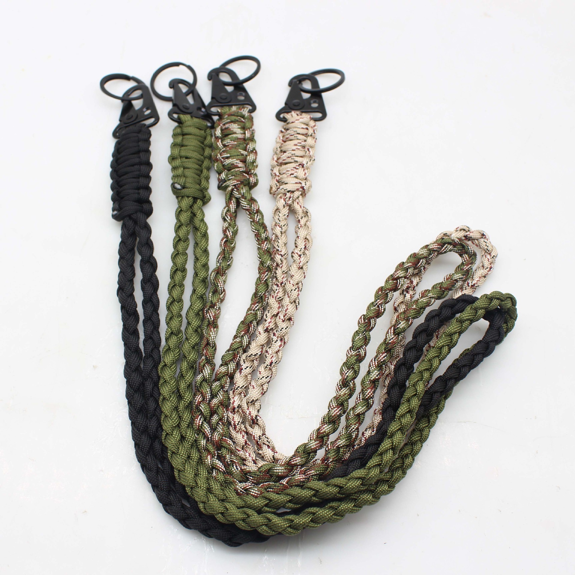 Outdoor Paracord Keychain Lanyard Neck Strap Umbrella Rope Lanyard