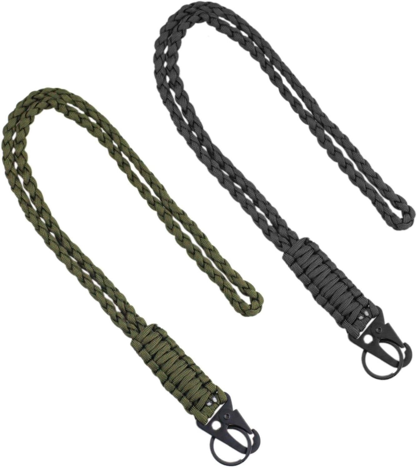 Outdoor Paracord Keychain Lanyard Neck Strap Umbrella Rope Lanyard