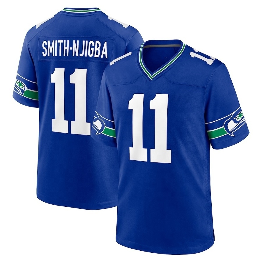 Wholesale Seattle City Stitched American Football Jersey Men's Green USA Football Team Uniform #14 Metcalf #16 Lockett