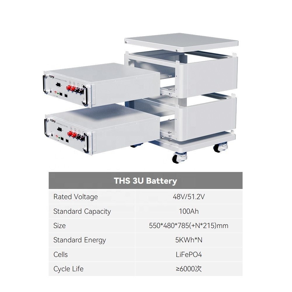 Solar Power Lithium Batteries Energy Storage Good Price 48v 51.2v Lifpo4 Battery Lithium Ion Battery 30 Kwh Home Appliances TOPA