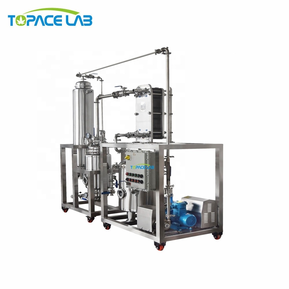 Topacelab Falling Film Vacuum Evaporator Equipment New 100L/200L/300L/500L Evaporation Machine with Motor Pump Farm Industries