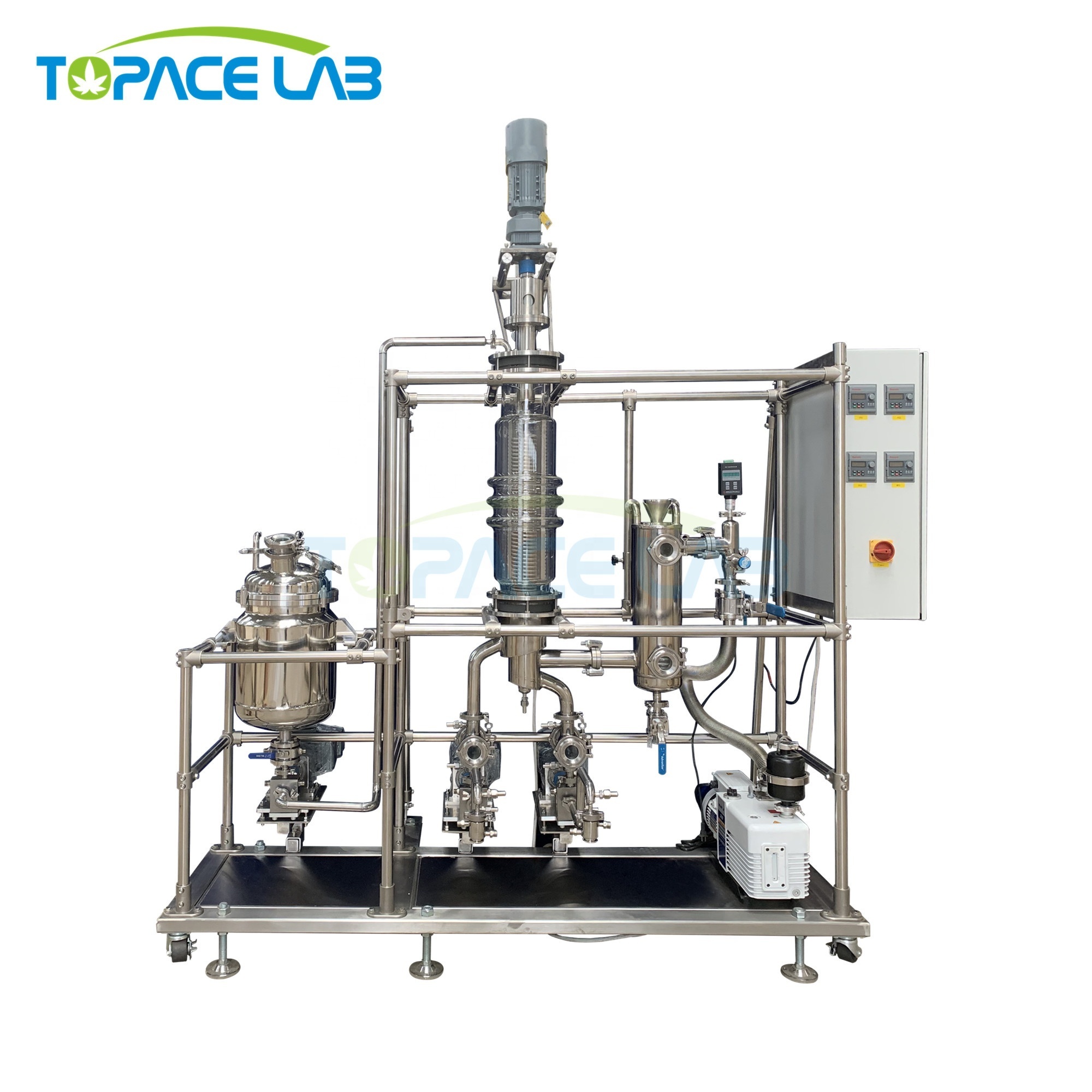 Topacelab 150mm Wiped Film Evaporator Molecular Distillation for Oil