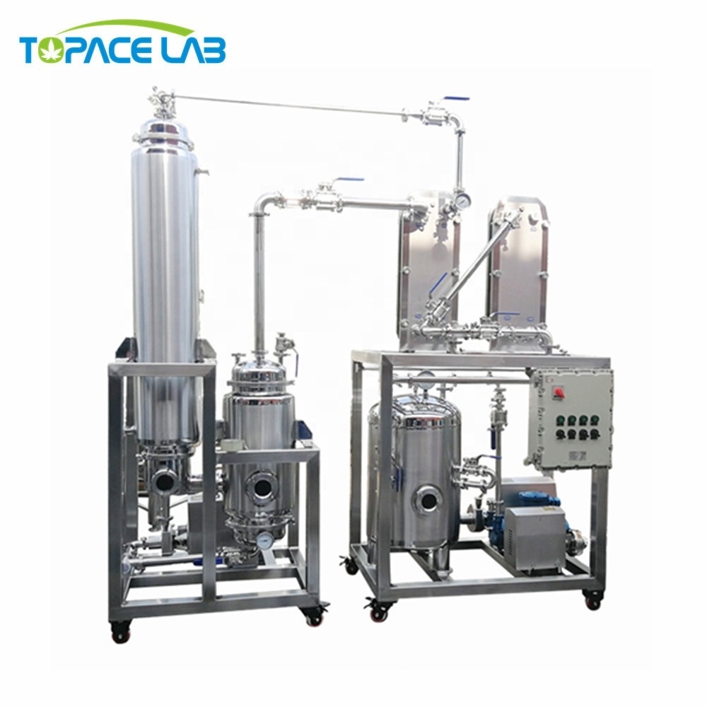 Topacelab Falling Film Vacuum Evaporator Equipment New 100L/200L/300L/500L Evaporation Machine with Motor Pump Farm Industries