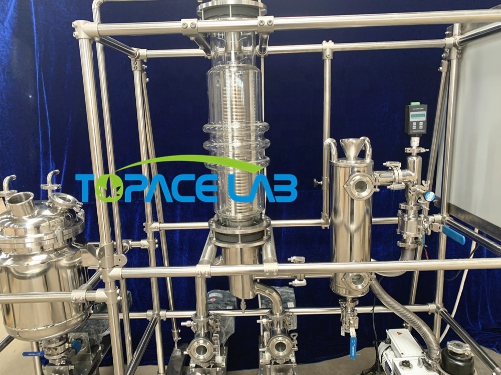 Topacelab 150mm Wiped Film Evaporator Molecular Distillation for Oil