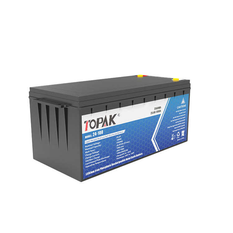 TOPAK 24V 50Ah 100Ah 150Ah 200Ah Rechargeable Batteries 24V RVs Lithium ion Battery Boats Backup Batteries