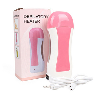 Pink 100 G Depilatory Roller warm Wax Heater depilatory Roll On Wax Cartridge warmer hand held EU plug single machine