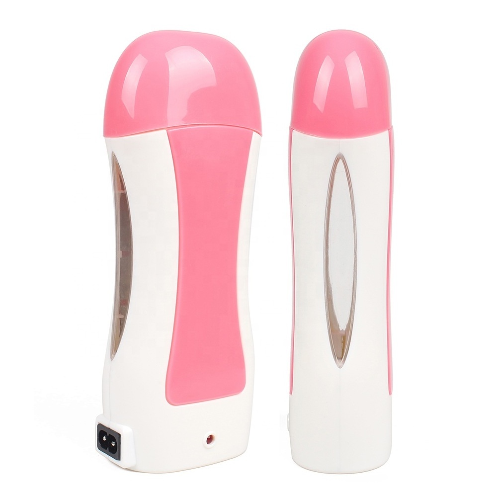 Pink 100 G Depilatory Roller warm Wax Heater depilatory Roll On Wax Cartridge warmer hand held EU plug single machine