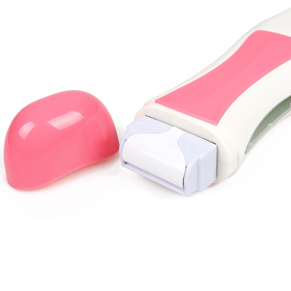 Pink 100 G Depilatory Roller warm Wax Heater depilatory Roll On Wax Cartridge warmer hand held EU plug single machine