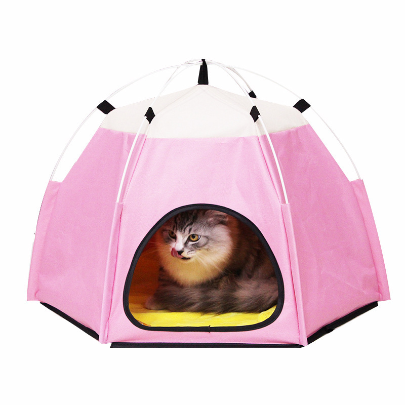 new style Pet Supplies Firm Outdoor Protection Portable Large Pop Up Cat Show Tents Enclosures Cat Dog House Tent