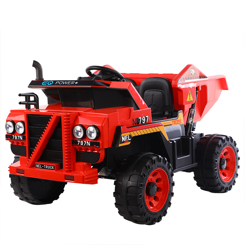 Ride on Car 12 Volt Remote Control Electric Toy Cars Construction Truck Excavator Car Hot Sale Wholesale Children Battery Unisex