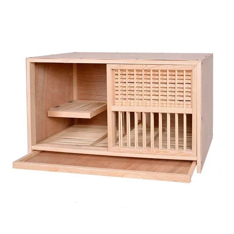 2024 new All Seasons Commercial Pigeon accessories Wooden Birds House Pigeon Cage Breeding Modular Pigeons Cage