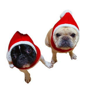 Factory wholesale Red Santa Dog Hat Winter Pet Dog Accessories New Year Happy Pet Hat Dog Costume Christmas Hat for Cats Reindee