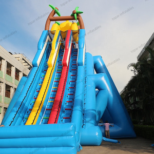 Commercial Grade Bounce Moonwalk Blow Up China Backyard Inflatable Water Slide With Swimming Pool