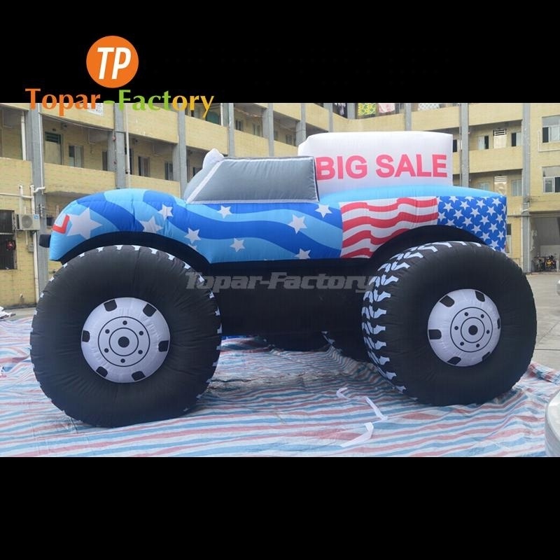 Inflatable Sports Truck Event Advertising Decoration Inflatable Jeep Car With Big Wheels