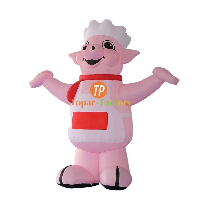 High Quality Pink Balloon Bbq Goods Giant Inflatable Pig For Advertising