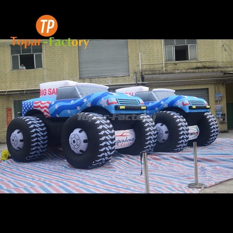 Inflatable Sports Truck Event Advertising Decoration Inflatable Jeep Car With Big Wheels