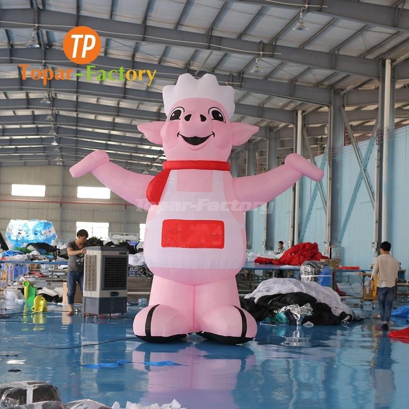 High Quality Pink Balloon Bbq Goods Giant Inflatable Pig For Advertising