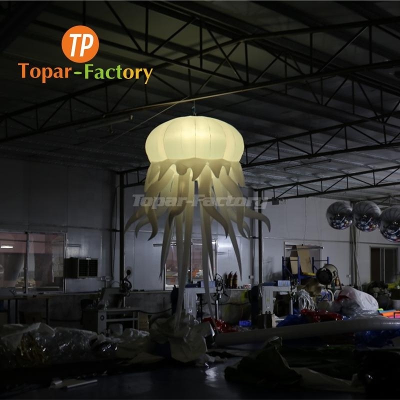 Giant Inflatable High Quality Shape Advertising Light Hanging Led Inflatable Jellyfish For Decoration