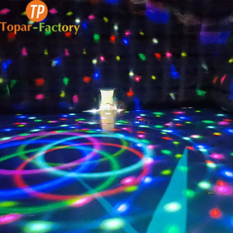 Commercial Portable LED disco lighting Giant Inflatable Club Party Tent mobile night club tent inflatable nightclub