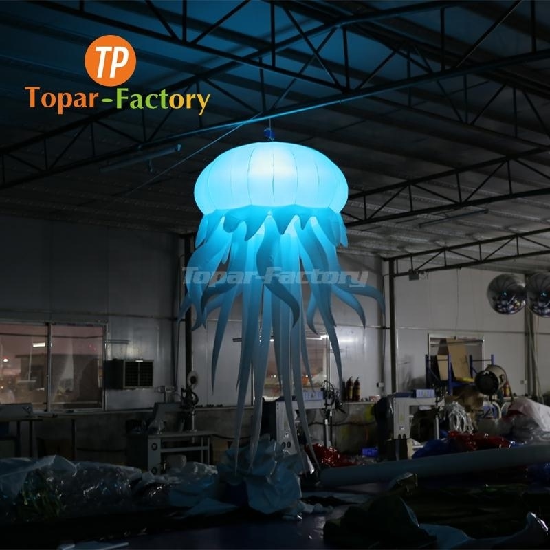 Giant Inflatable High Quality Shape Advertising Light Hanging Led Inflatable Jellyfish For Decoration